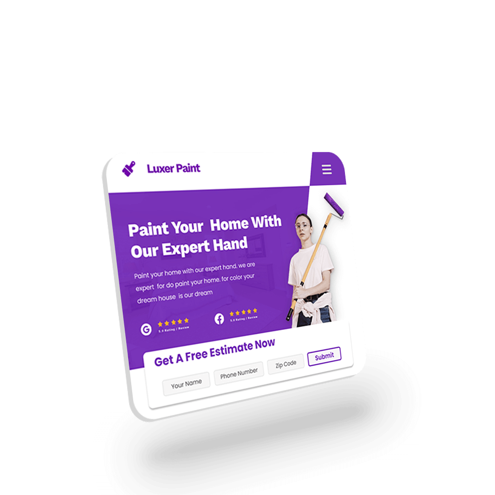 Responsive Website Design Painting Contractors